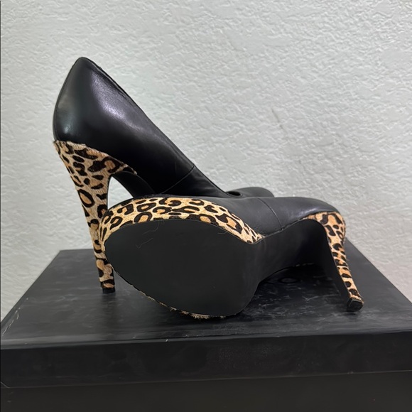 Matiko Black and Brown High Heels - Picture 3 of 3